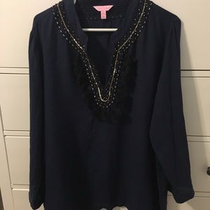 Lilly Pulitzer linen tunic XL
